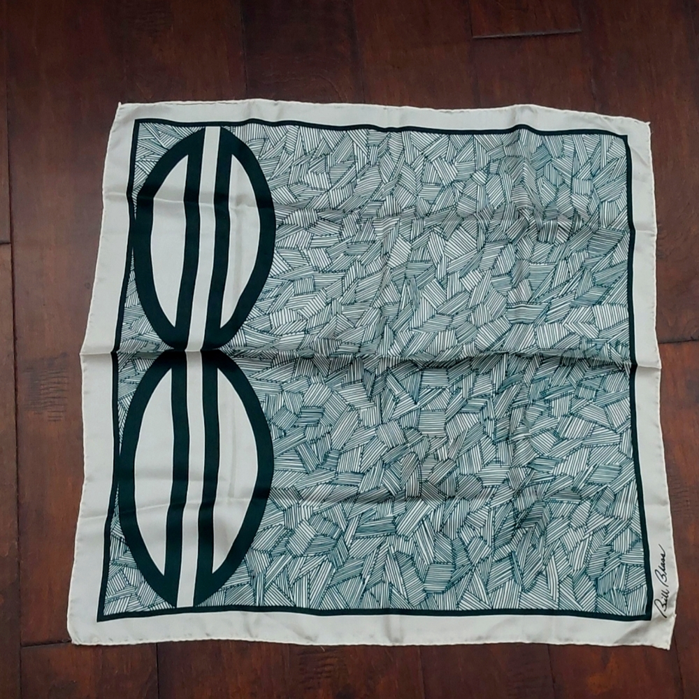 Bill Blass signature silk scarf Vintage